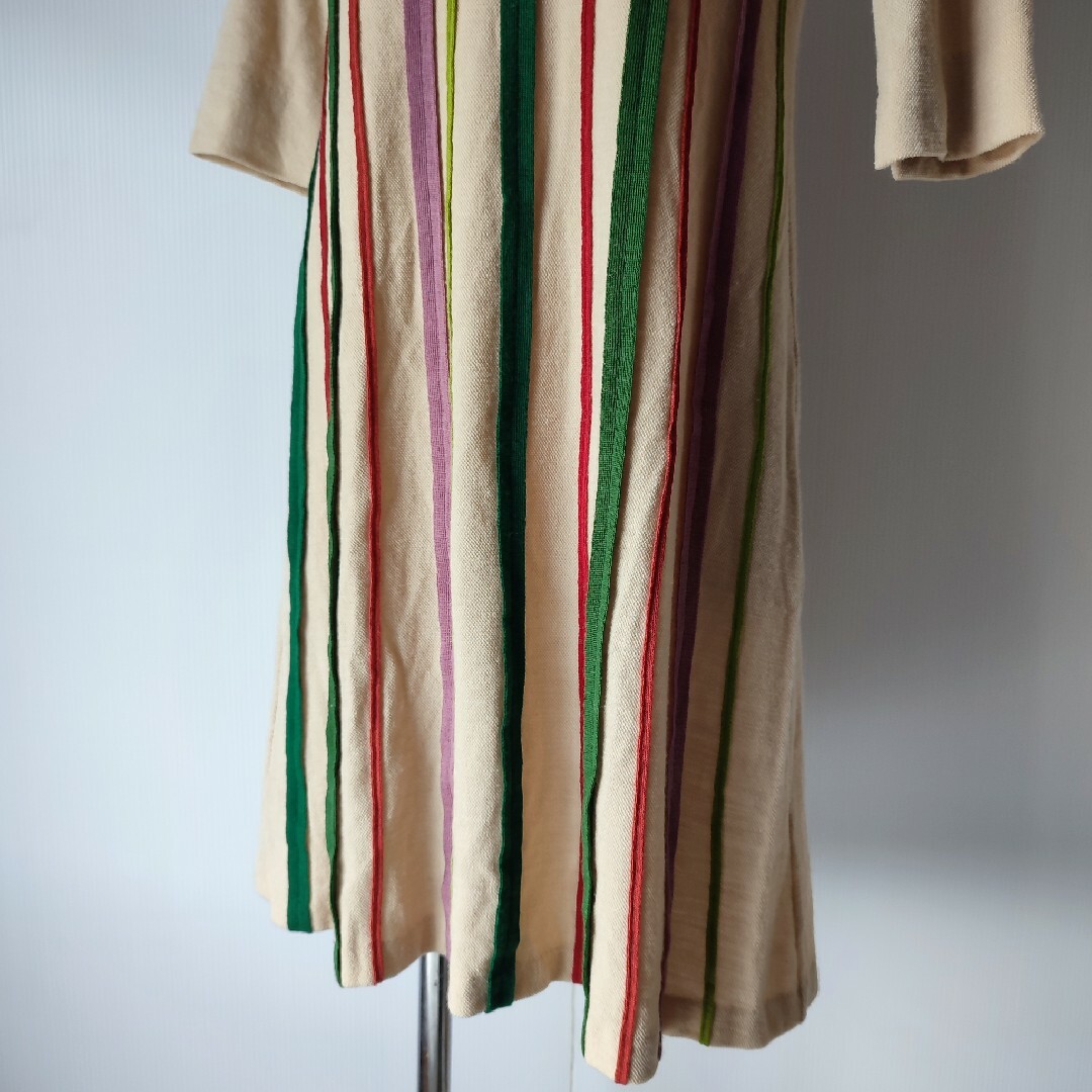 Sybilla シビラ 刺繍 ニットワンピース ベージュ Sybilla シビラ 刺繍 ニットワンピース ベージュ