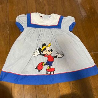 ディズニー(Disney)のディズニーランド　35年くらい前の子供服　ワンピース　女の子(ワンピース)