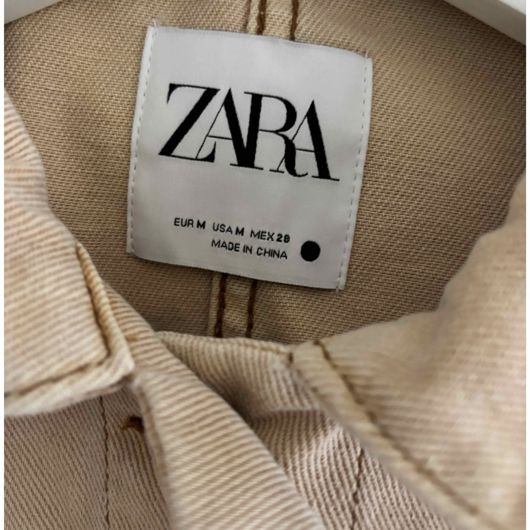 ZARA - zara ショート丈 クロップドジャケット ベージュの通販 ZARA - zara ショート丈 クロップドジャケット ベージュの通販