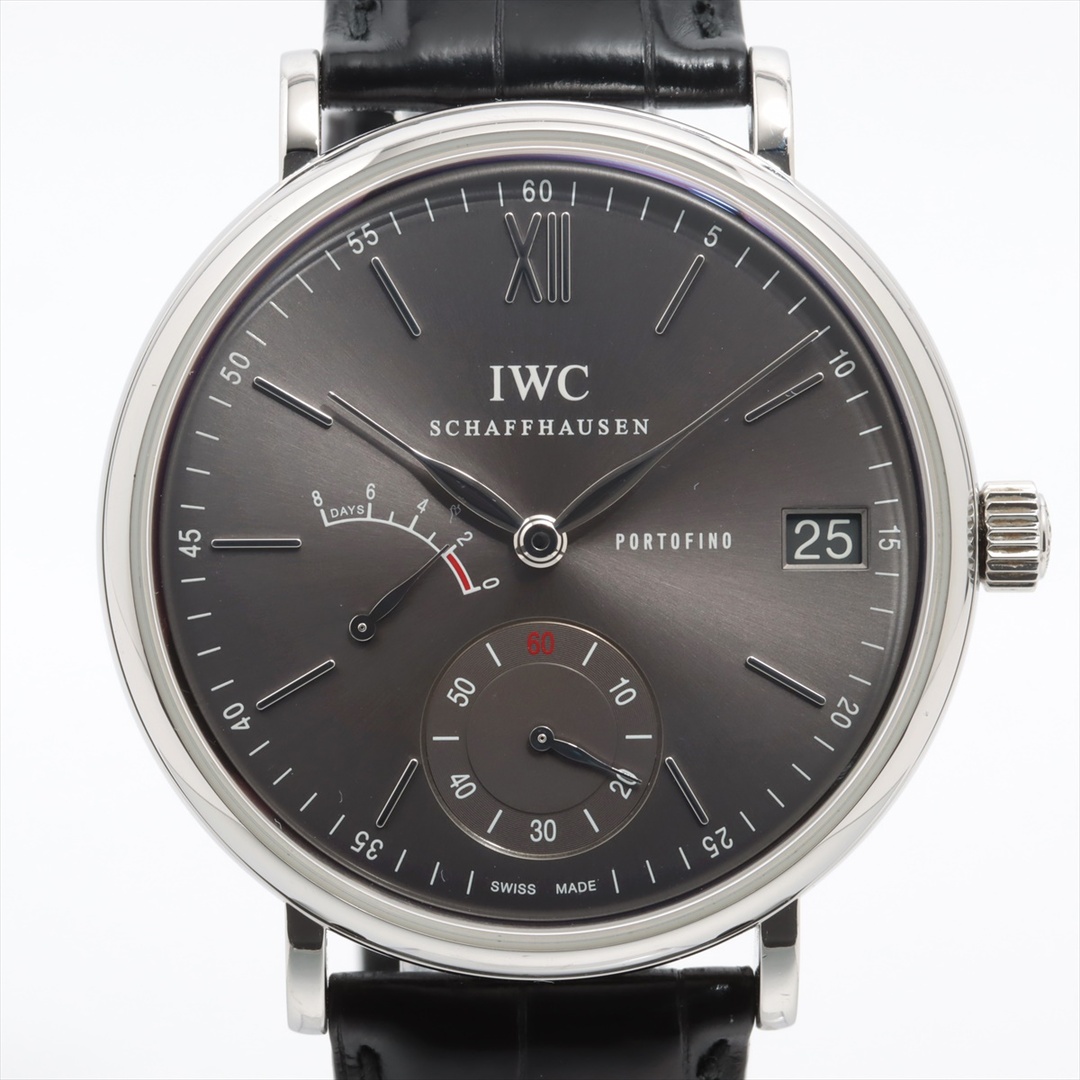 IWC(インターナショナルウォッチカンパニー)のIWC ポートフィノ ハンドワインド 8DAYS SS×革   メンズ 腕 メンズの時計(腕時計(アナログ))の商品写真