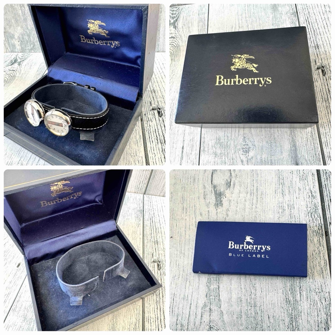電池交換済】Burberrys バーバリー 腕時計 デュアルウォッチ 電池交換済】Burberrys バーバリー 腕時計 デュアルウォッチ