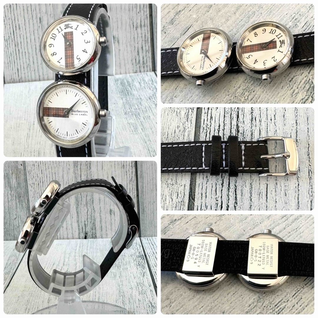 電池交換済】Burberrys バーバリー 腕時計 デュアルウォッチ 電池交換済】Burberrys バーバリー 腕時計 デュアルウォッチ