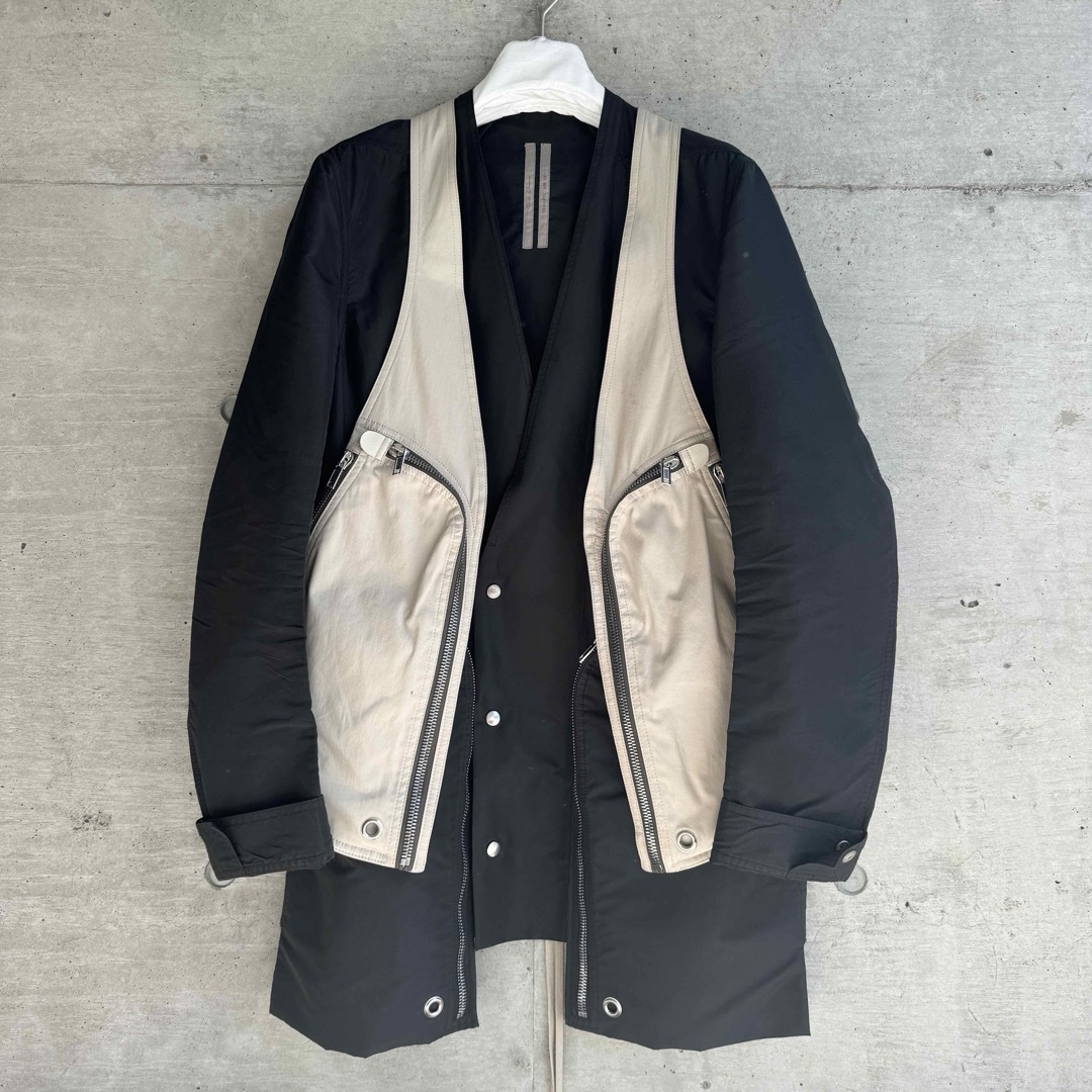 Rick Owens(リックオウエンス)の美品 rick owens 22FW Bauhaus コットン ベスト バッグ メンズのトップス(ベスト)の商品写真