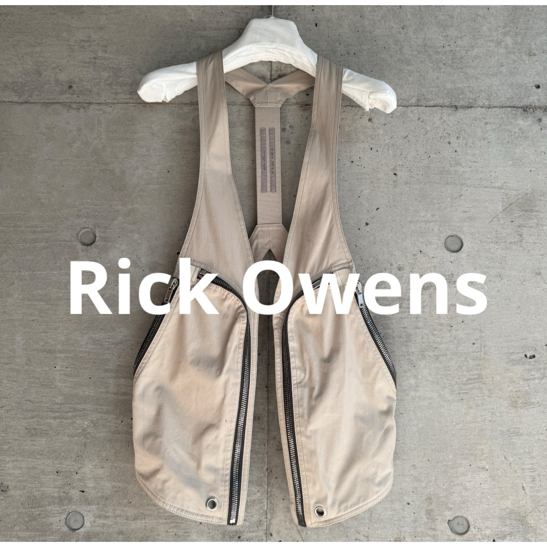 Rick Owens(リックオウエンス)の美品 rick owens 22FW Bauhaus コットン ベスト バッグ メンズのトップス(ベスト)の商品写真