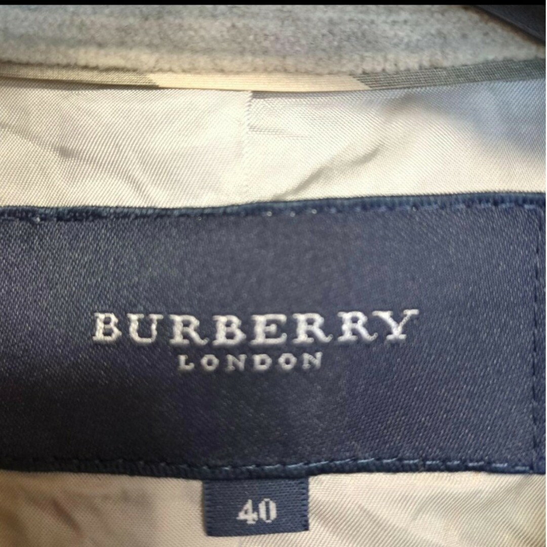 BURBERRY(バーバリー)のBURBERRY  柔らか  ウール100%  1重　リバー仕立て　ジャケット レディースのジャケット/アウター(ノーカラージャケット)の商品写真