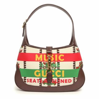 グッチ(Gucci)のグッチ ジャッキー 1961 スモール E Barrier＆W Griffin The R 2way ショルダー ハンドバッグ 斜め掛け レザー クラウン ジャカード ブラウン 茶 ゴールド金具 636706 GUCCI（未使用　展示品）(ショルダーバッグ)