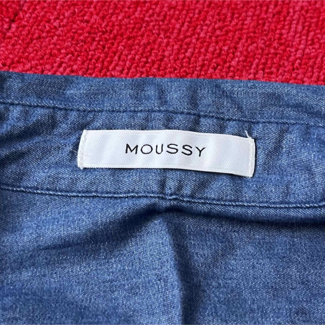 moussy(マウジー)のbaiya マウジー　デニム　シャツ　長袖 1 レディース　トップス　 レディースのトップス(シャツ/ブラウス(長袖/七分))の商品写真