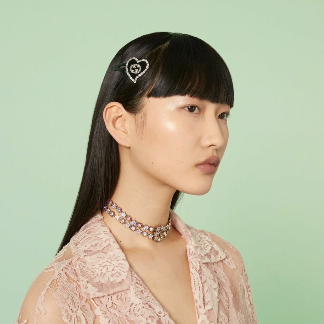 Gucci(グッチ)の定価¥46,200 GUCCI グッチ インターロッキングG ヘアクリップ レディースのヘアアクセサリー(ヘアピン)の商品写真