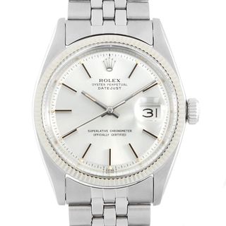 ロレックス(ROLEX)のロレックス デイトジャスト 1601 シルバー バー バタフライローター 6番 メンズ アンティーク 腕時計(腕時計(アナログ))