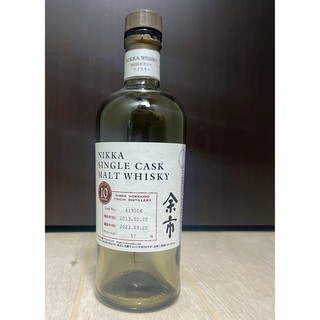 【余市】シングルカスク 北海道余市モルト10年　空き瓶(置物)
