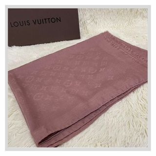 ルイヴィトン(LOUIS VUITTON)のルイヴィトン 大判ストール ストール　スカーフ グレー　ウール　カシミア(バンダナ/スカーフ)