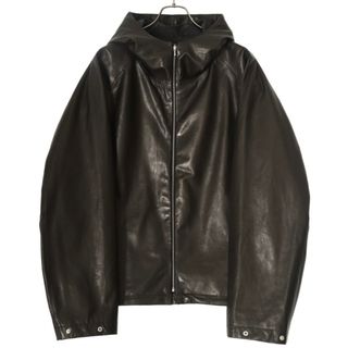 stein - stein LEATHER HOODED SHORT JACKET 24SS