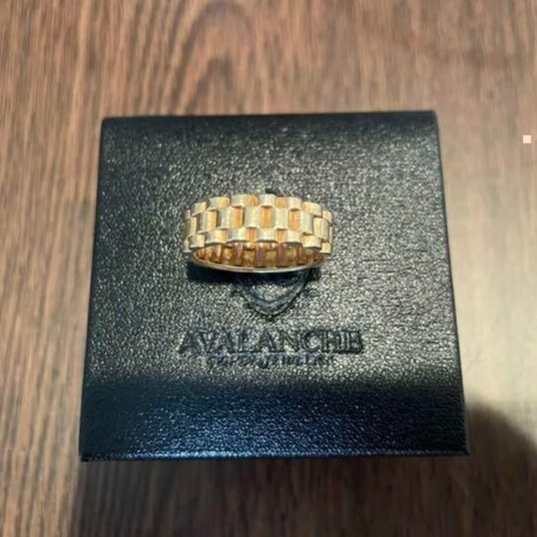 AVALANCHE(アヴァランチ)のAVALANCHE アバランチ 10K YG イエローゴールドリング 19号 メンズのアクセサリー(リング(指輪))の商品写真