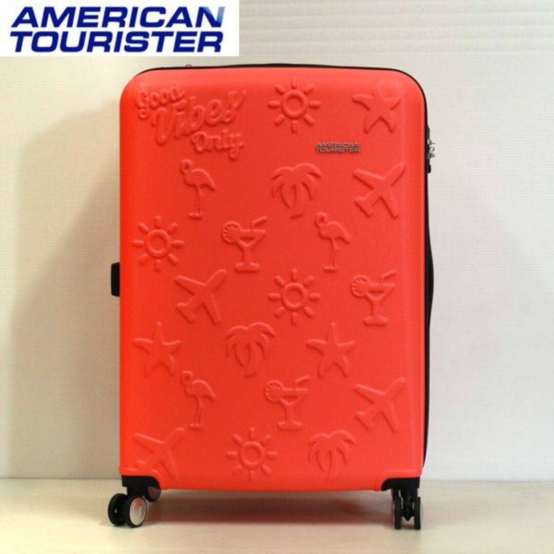 Samsonite(サムソナイト)の(KP0101)新品 アメリカンツーリスター GOOD VIBES コーラル レディースのバッグ(スーツケース/キャリーバッグ)の商品写真