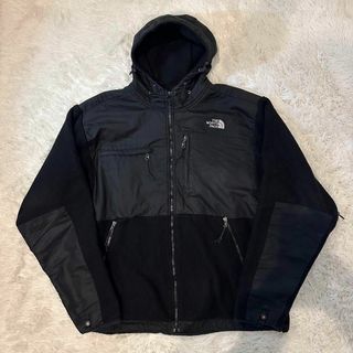 ザノースフェイス(THE NORTH FACE)のノースフェイス　デナリフーディー　フリース　黒　グレー　切り替えし　2XL(パーカー)