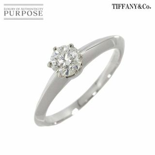 ティファニー(Tiffany & Co.)のティファニー TIFFANY&CO. ソリティア ダイヤ 0.43ct F/VVS1 10.5号 リング Pt 指輪【鑑定書付き】VLP 90212972(リング(指輪))