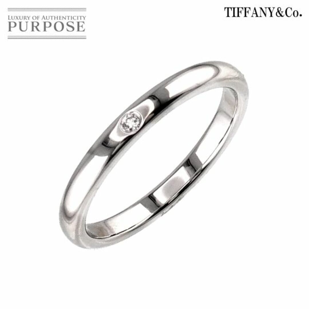 Tiffany & Co.(ティファニー)のティファニー TIFFANY&Co. スタッキング バンド 20号 リング ダイヤ 1P Pt プラチナ 指輪 VLP 90217340 レディースのアクセサリー(リング(指輪))の商品写真