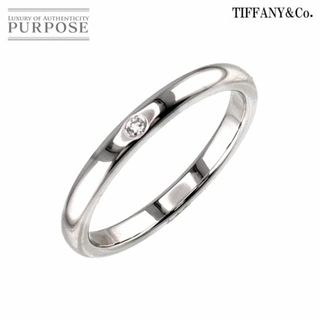 ティファニー(Tiffany & Co.)のティファニー TIFFANY&Co. スタッキング バンド 20号 リング ダイヤ 1P Pt プラチナ 指輪 VLP 90217340(リング(指輪))