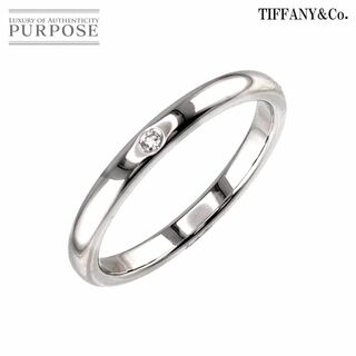 ティファニー(Tiffany & Co.)のティファニー TIFFANY&Co. スタッキング バンド 20号 リング ダイヤ 1P Pt プラチナ 指輪 VLP 90217340(リング(指輪))