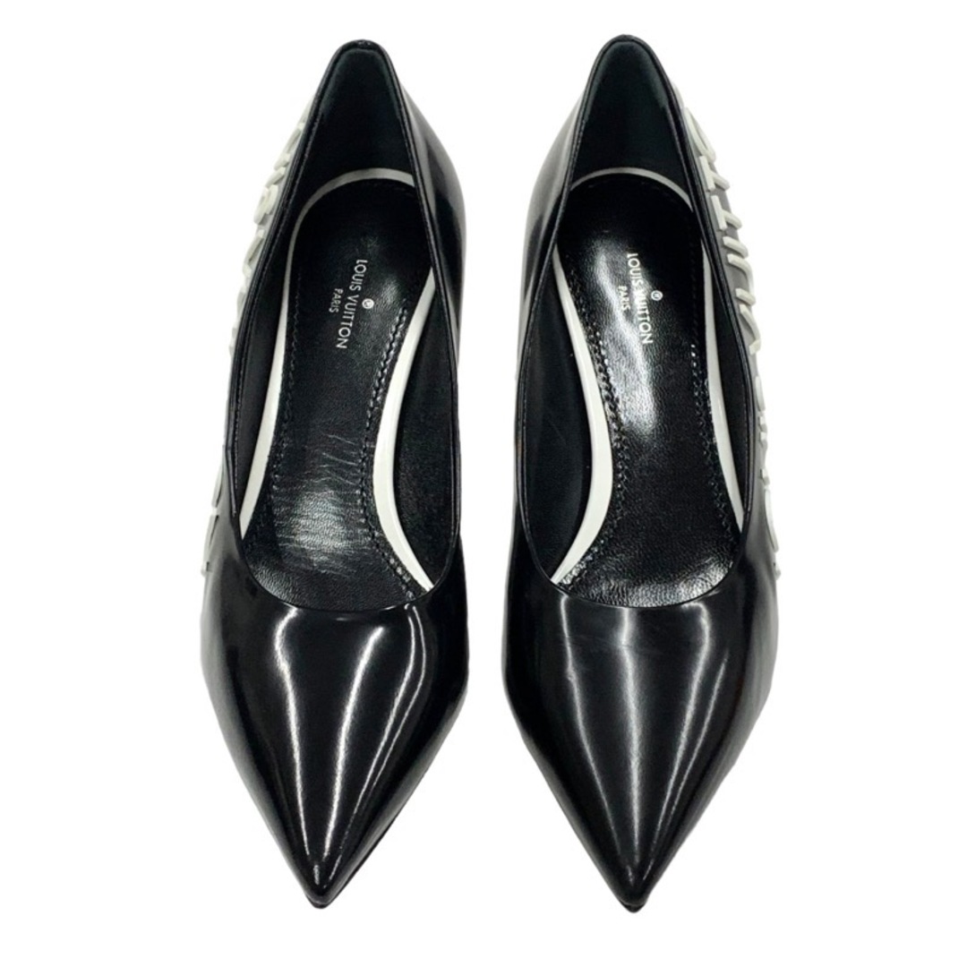 LOUIS VUITTON(ルイヴィトン)の未使用 ルイヴィトン LOUIS VUITTON コールバックライン パンプス 靴 シューズ ロゴ レザー ブラック 黒 レディースの靴/シューズ(ハイヒール/パンプス)の商品写真