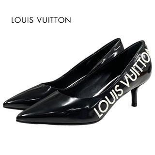 ルイヴィトン(LOUIS VUITTON)の未使用 ルイヴィトン LOUIS VUITTON コールバックライン パンプス 靴 シューズ ロゴ レザー ブラック 黒(ハイヒール/パンプス)