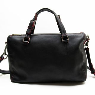 セリーヌ(celine)のセリーヌ CELINE ハンドバッグ ショルダーバッグ レザー ブラック×レッド レディース 送料無料【中古】 t19162a(ハンドバッグ)