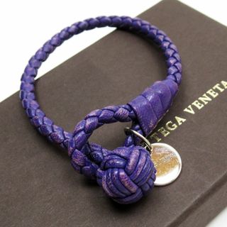 ボッテガヴェネタ(Bottega Veneta)のボッテガヴェネタ BOTTEGAVENETA ブレスレット レザー パープル ユニセックス 送料無料【中古】 t19174a(ブレスレット/バングル)