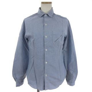 アーペーセー(A.P.C)のアーペーセー シャツ ブラウス レギュラーカラー 長袖 青 38 M(シャツ/ブラウス(長袖/七分))