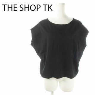 ザショップティーケー(THE SHOP TK)のザショップティーケー 半袖カットソー コットン S 黒 220326AO4A (カットソー(半袖/袖なし))