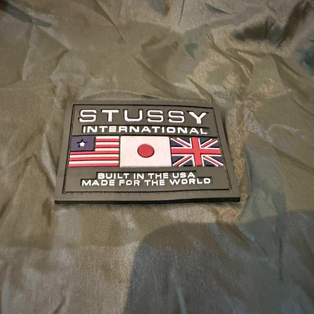 STUSSY - 希少 stussy ナイロンジャケット カーキ フード収納 胸 STUSSY - 希少 stussy ナイロンジャケット カーキ フード収納 胸
