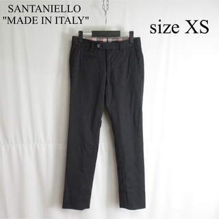 SANTANIELLO - SANTANIELLO スリム テーパード スラックス イタリア製 パンツ 42