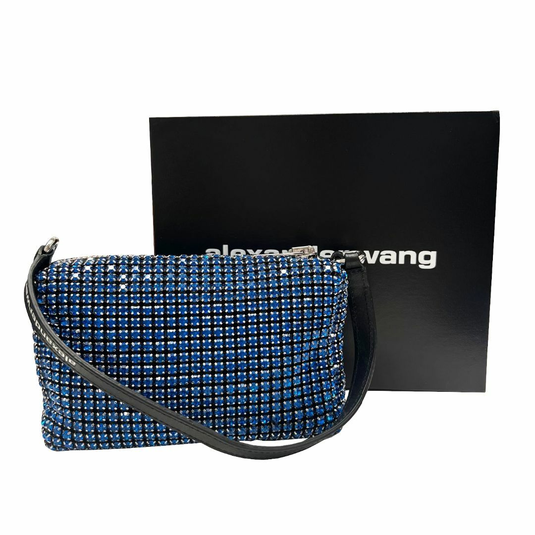 Alexander Wang(アレキサンダーワン)のALEXANDERWANG アレキサンダーワン heiress ラインストーン メッシュ ポーチ パーティバッグ ハンドバッグ レデイース キラキラ クリスタル 2019P0813J  レディースのバッグ(ハンドバッグ)の商品写真