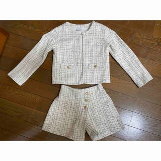 ザラキッズ(ZARA KIDS)の美品✨ZARAフォーマルジャケット×キュロット(ドレス/フォーマル)