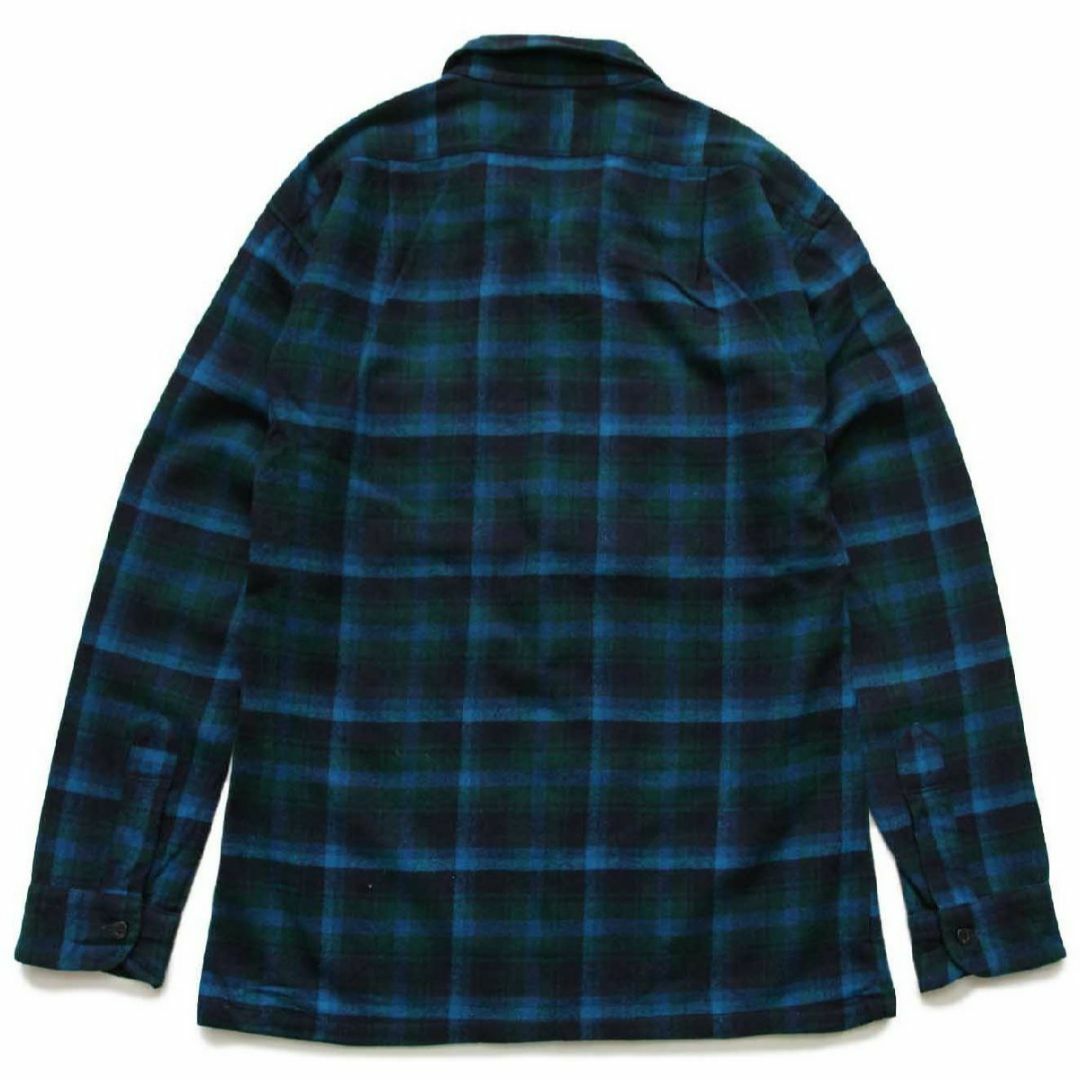 【50s】PENDLETON ウールシャツ ボックス 開襟 袋襟着丈72cm