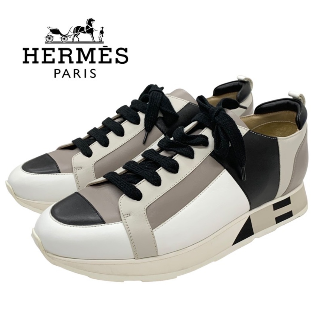 Hermes(エルメス)のエルメス HERMES スニーカー 靴 シューズ レザー マルチカラー メンズ メンズの靴/シューズ(スニーカー)の商品写真