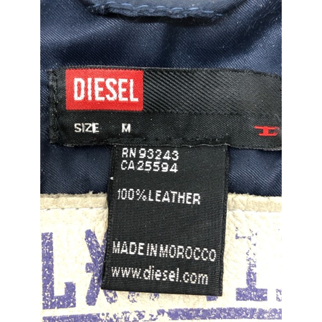 DIESEL(ディーゼル)のDIESEL （ディーゼル ）ダメージ加工 レザー レーシングジャケット【C0798-007】 メンズのジャケット/アウター(レザージャケット)の商品写真