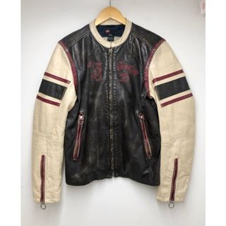 ディーゼル(DIESEL)のDIESEL （ディーゼル ）ダメージ加工 レザー レーシングジャケット【C0798-007】(レザージャケット)