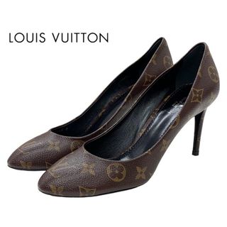 ルイヴィトン(LOUIS VUITTON)の未使用 ルイヴィトン LOUIS VUITTON モノグラム パンプス 靴 シューズ レザー ブラウン(ハイヒール/パンプス)