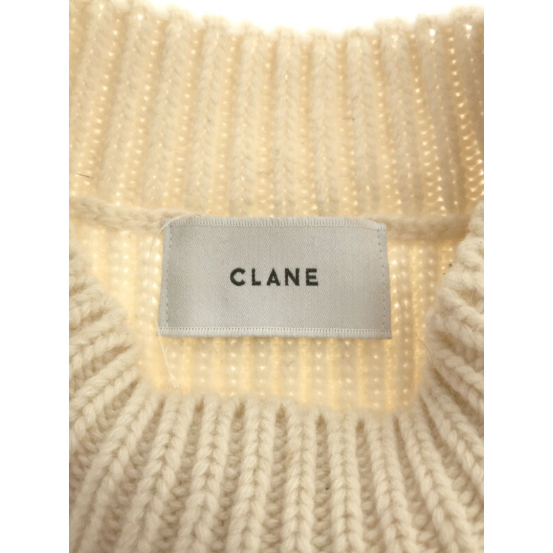 CLANE クラネ スクエアスリーブニットベスト アイボリー 1 19106-1091 CLANE クラネ スクエアスリーブニットベスト アイボリー 1 19106-1091