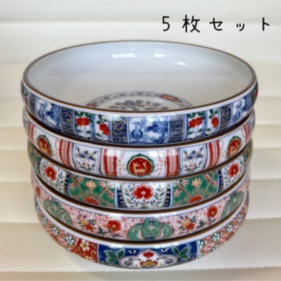 有田焼 古伊万里 金彩 鉄鉢 皿 5点セット こかす 有田焼 古伊万里 金彩 鉄鉢 皿 5点セット こかす