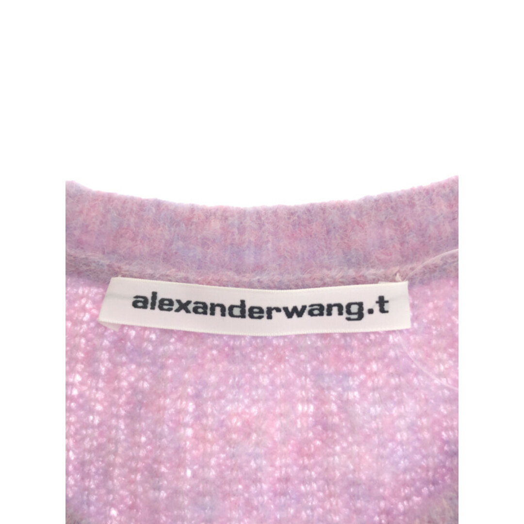 Alexander Wang(アレキサンダーワン)のALEXANDER WANG.T アレキサンダーワン. ティー ショートスリーブ ツインセットカーディガン 4KC3221022 パープル XS レディースのトップス(カーディガン)の商品写真