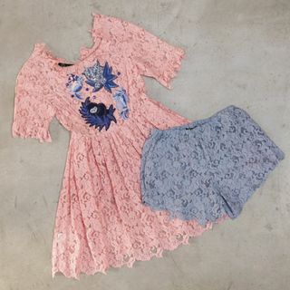 Sretsis - 美品 Sretsis #38 S 定価4.6万 刺繍 ワンピース インナーパンツ