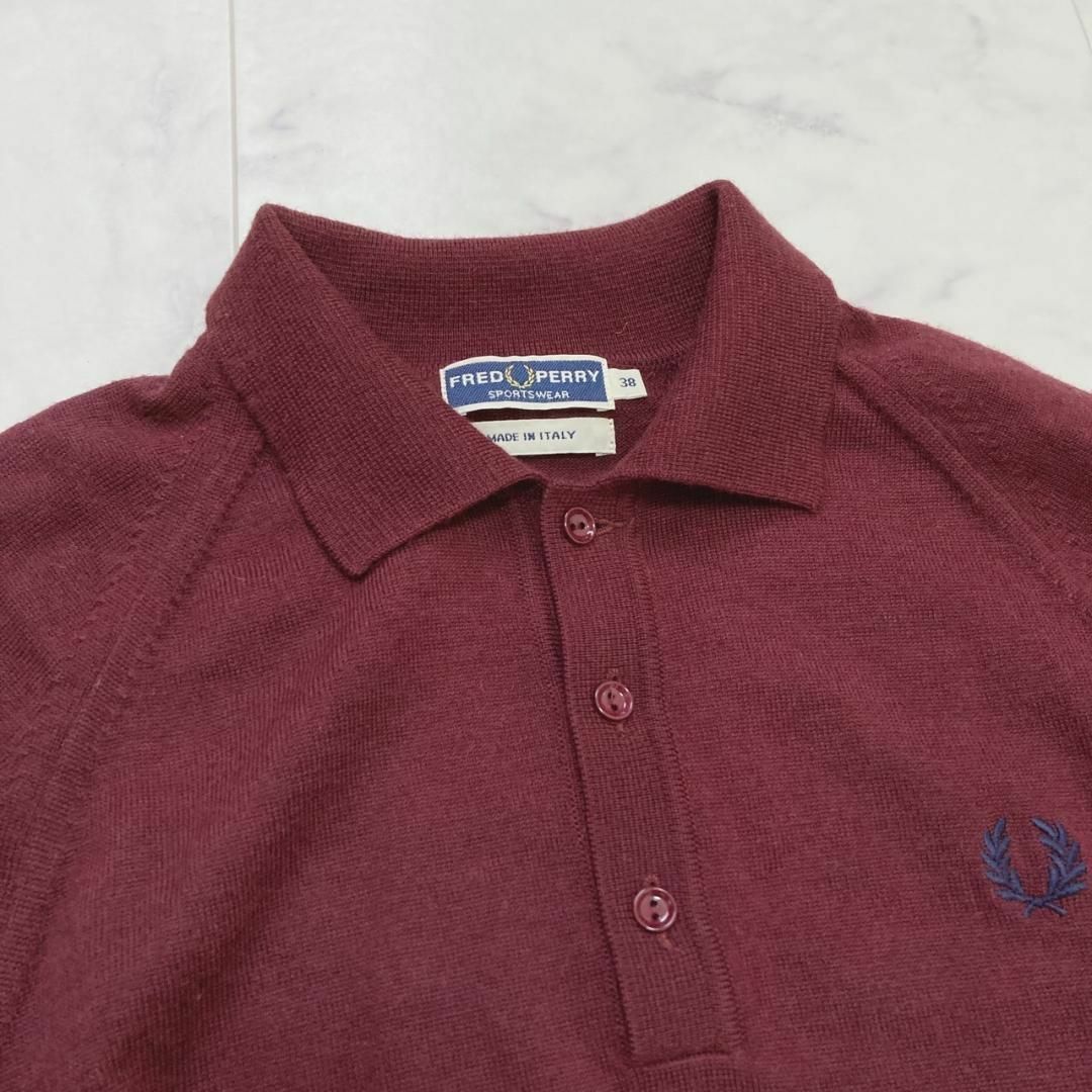 FRED PERRY(フレッドペリー)のフレッドペリー CLASSIC MERINO KNIT SHIRTイタリア製 メンズのトップス(ニット/セーター)の商品写真