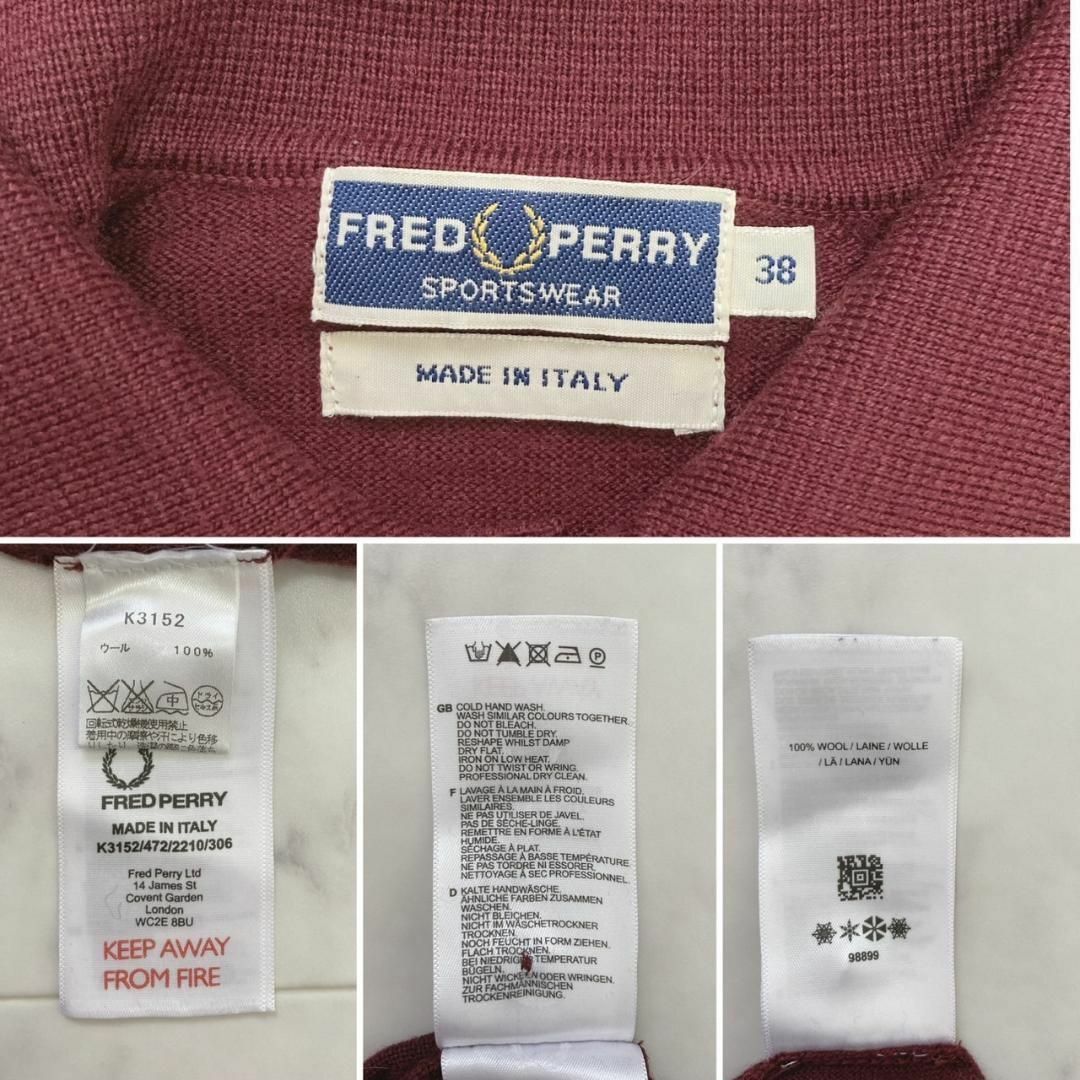 FRED PERRY(フレッドペリー)のフレッドペリー CLASSIC MERINO KNIT SHIRTイタリア製 メンズのトップス(ニット/セーター)の商品写真