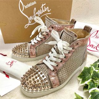 クリスチャンルブタン(Christian Louboutin)の箱付 クリスチャンルブタン スタッズ ハイカットスニーカー ORLATO(スニーカー)