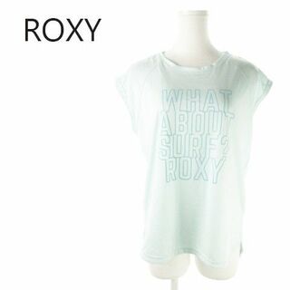 ロキシー(Roxy)のロキシー Tシャツ ラウンドネック 半袖 プリント S 緑 220530AO9A(Tシャツ(半袖/袖なし))