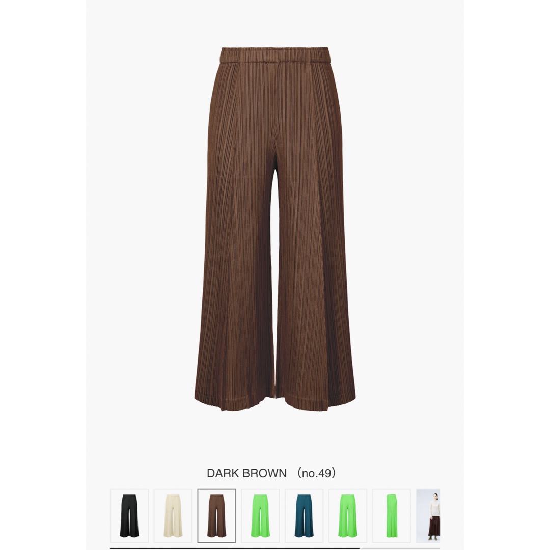 PLEATS PLEASE ISSEY MIYAKE(プリーツプリーズイッセイミヤケ)のpleatsplease THICKER BOTTOMS2 BROWN サイズ2 レディースのパンツ(その他)の商品写真