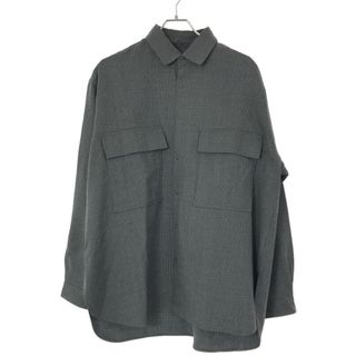 マーカ(marka)のmarka マーカ SAMPLE/19SS ハウンドトゥース ウールシャツ グレー 2(シャツ)