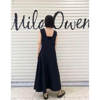 ミラオーウェン(Mila Owen)のMilaOwenチューブトップ付背中あきワンピ(ロングワンピース/マキシワンピース)