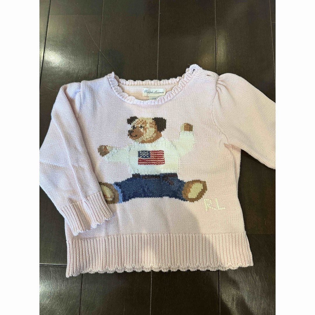 POLO RALPH LAUREN(ポロラルフローレン)のポロベア　ラルフローレン　ニット　24m キッズ/ベビー/マタニティのキッズ服女の子用(90cm~)(ニット)の商品写真